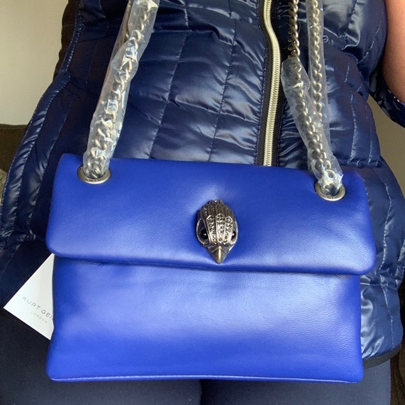 SOLD⛔️Authentic KURT GEIGER LONDON SMOOTH convertible Leather flap magnetic - Picture 3 of 12